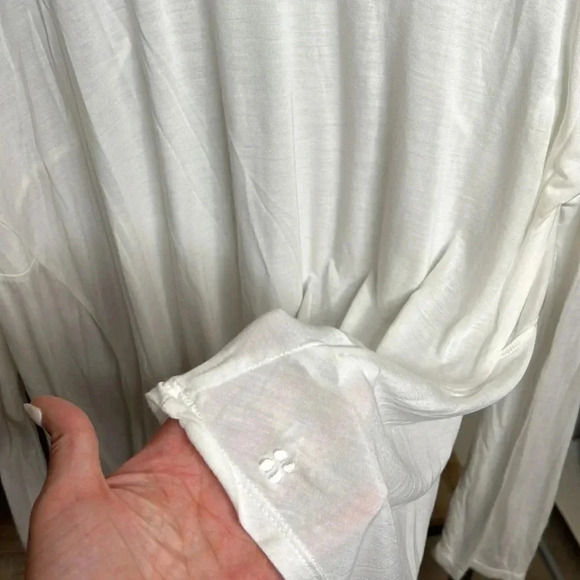 SWEATY Betty White Easy Peazy Pima Bamboo Top Small - Picture 4 of 6